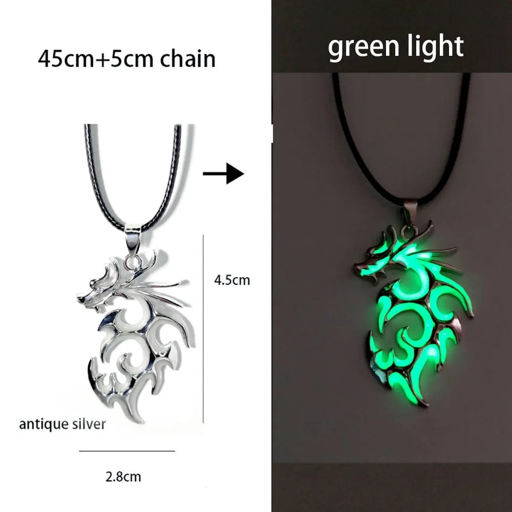GeckoCustom Luminous Glowing Arrow Pendant Necklace Knight Spear Necklace Glow In The Dark Pike Necklace for Women Men Halloween Gift ygl03ascA