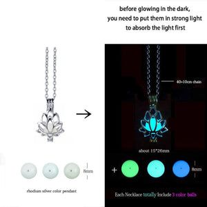 GeckoCustom Luminous Glowing Arrow Pendant Necklace Knight Spear Necklace Glow In The Dark Pike Necklace for Women Men Halloween Gift Lotus