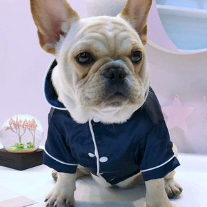 GeckoCustom Luxury Pet Dog Pajamas Soft Silk French Bulldog Pajamas Pet Coat Clothing For Small Dogs Shih Tzu Puppy Cat Clothes XS-2XL