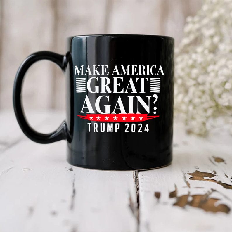 GeckoCustom Make America Great Again Trump 2024 Black Mug HO82 890902