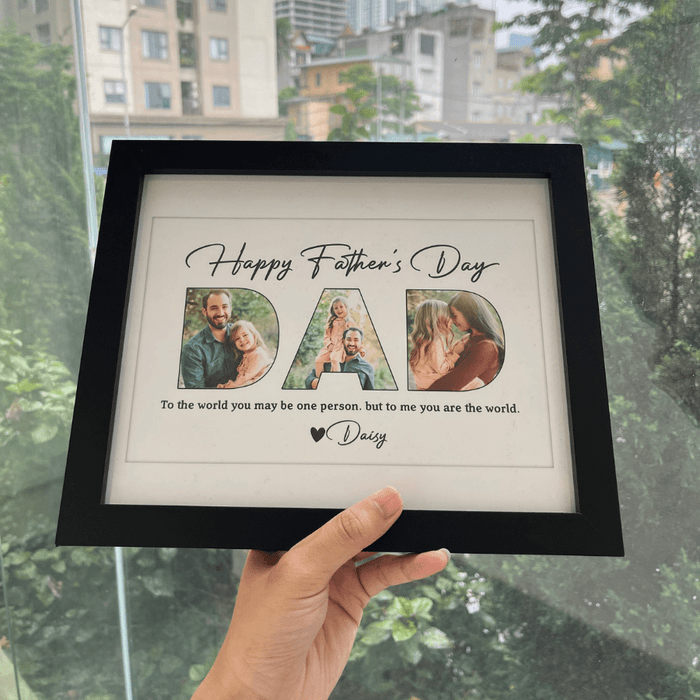 GeckoCustom Making memories for Father's Day, Family Picture Frame DA199 889061 10"x8"