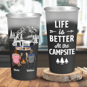 GeckoCustom Making Memories One Campsite At A Time Changing Color Cup Personalized Gift TH10 891205 16oz / 1 side