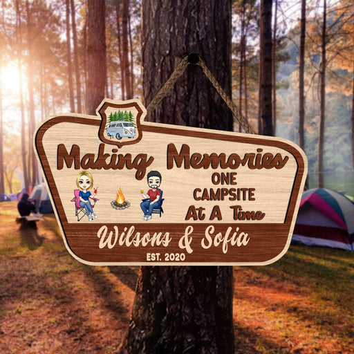 GeckoCustom Making Memories One Campsite At A Time Sign TA29 889611