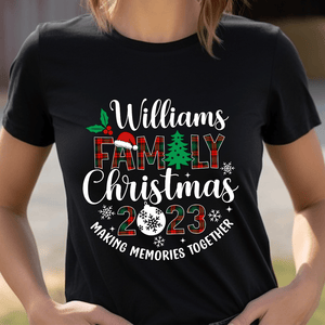 GeckoCustom Making Memories Together Family Christmas Tees Personalized Gift DA199 889942