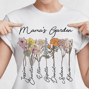 GeckoCustom Mama's Garden Mother's Day Family Shirt Personalized Gift TA29 890314