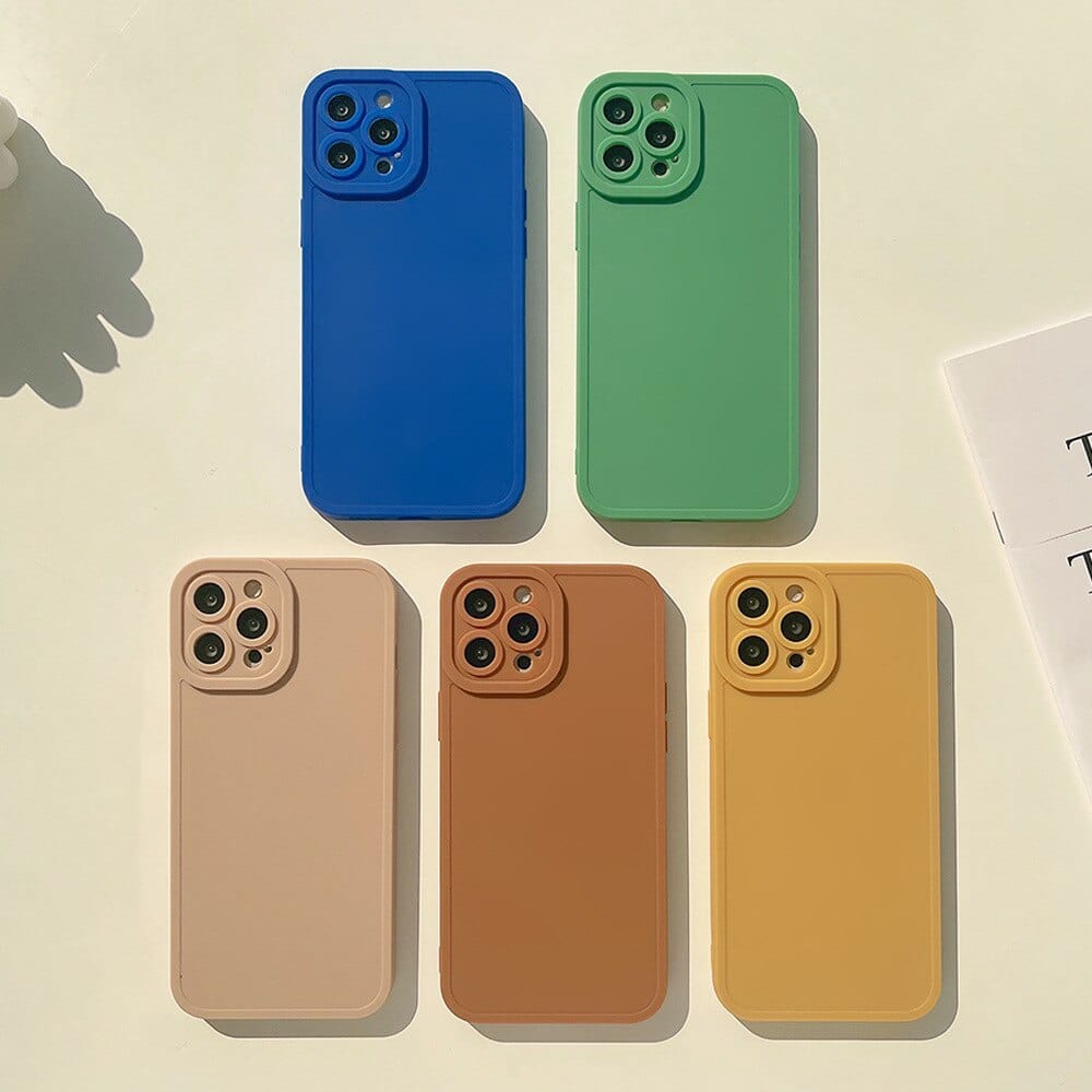 GeckoCustom Matte 12 styles soft silicone ins jane phone case for iphone 8 7 plus x xr xsmax 11 12 mini 14 pro max 13 promax shockproof capa