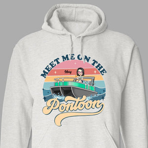 GeckoCustom Meet Me On The Pontoon Shirt TA29 889486 Pullover Hoodie / Sport Grey Colour / S