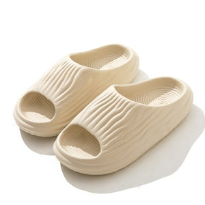 GeckoCustom Men Women House Shoes Platform Slippers Indoor Home Non-slip Slippers Peep Toe Green / 36-37