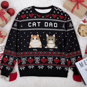 GeckoCustom Meowy Christmas For Cat Lovers Unisex Sweater Sweatshirt Personalized Gift N304 889740