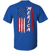 GeckoCustom Merica Distressed American Flag 4th of July H375 Basic Tee / Royal / S