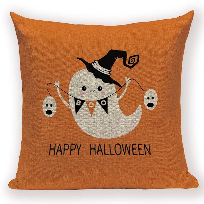 GeckoCustom Merry Halloween Trick or Treat Happy Halloween Demon Creative  Festival Decor Home Adult Birthday Decoration Bed Cushion Cover