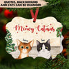 GeckoCustom Mewy Catmas Cat Ornament, Cat Lover Gift, Christmas Gift, Christmas Ornament HN590 One Size / MDF