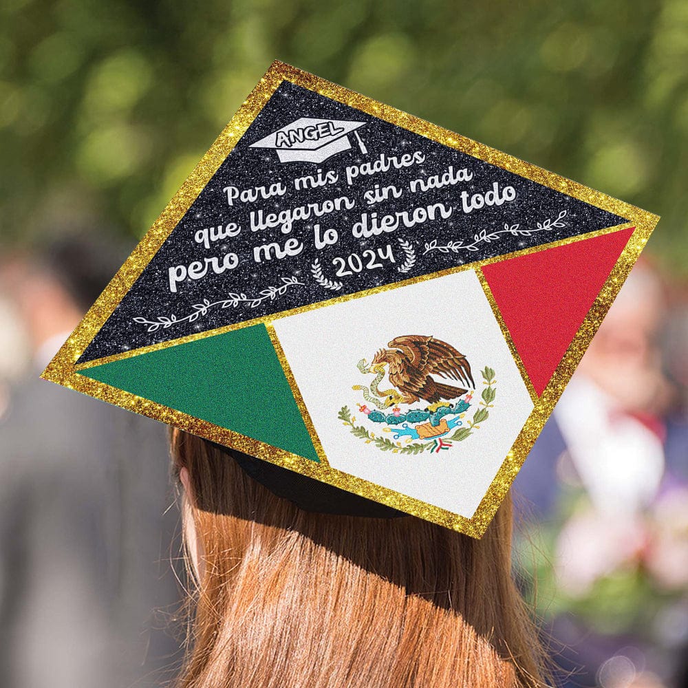 GeckoCustom Mexican Graduation Caps Tassel Toppers, Graduation Gift HN590 9.5"x9.5"