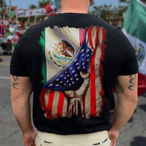 GeckoCustom Mexican Roots American Mexican Flag Mexico Is Calling Back Shirt HA75 891276