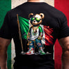 GeckoCustom Mexico Flag Teddy, Cartoon Bear, Cool Mexican Flag Bear Back Shirt HA75 891486