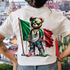 GeckoCustom Mexico Flag Teddy, Cartoon Bear, Cool Mexican Flag Bear Back Shirt HA75 891488