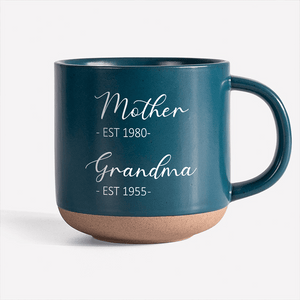 GeckoCustom Mom Grandma Great Grandma Personalized Pottery Mug, Gift For Mom Grandma TH10 895028 12oz