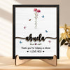 GeckoCustom Mom Thank You For Helping Us Bloom Family 2-Layered Wooden Plaque With Stand Personalized Gift TA29 890300
