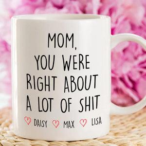 GeckoCustom Mom You Were Right Family Mug Personalized Gift K228 890535