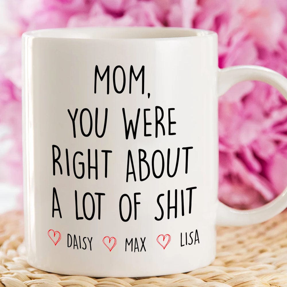 GeckoCustom Mom You Were Right Family Mug Personalized Gift K228 890535