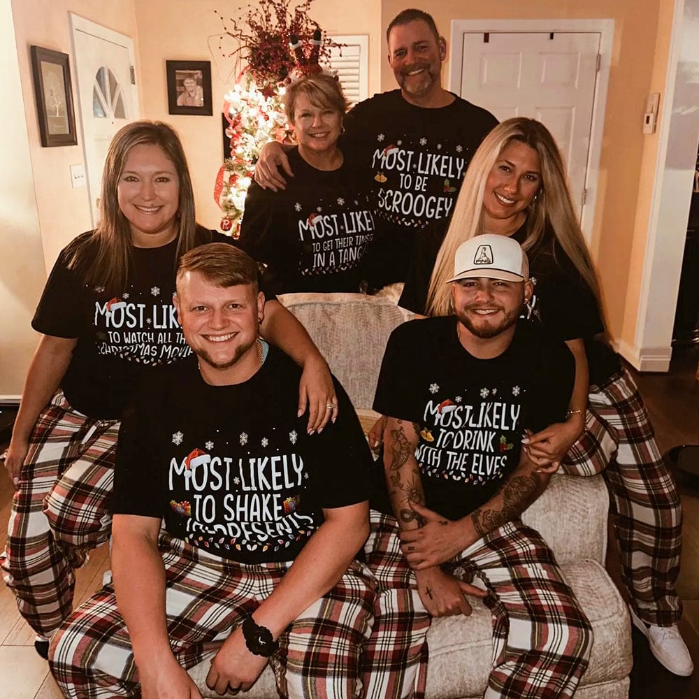 Christmas Pajama Tops For Family Matching Family Christmas Tees