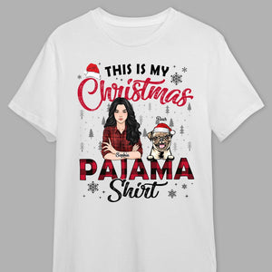 GeckoCustom My Christmas Pawjama Dog Shirt Personalized Gift N304 889832 Premium Tee (Favorite) / P Light Blue / S