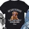 GeckoCustom My Life Is Ruled By Cats Dogs Personalized Custom Photo Dog Cat Pet Shirt C447 Women V-neck / V Black / S