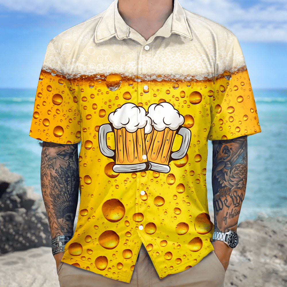 GeckoCustom New Fresh Beer Lovers Hawaiian Shirt TH10 891089