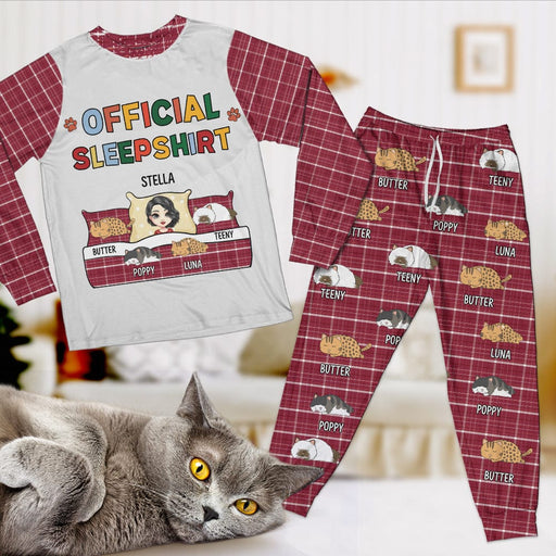 GeckoCustom Official Sleepshirt Cat Pajamas Personalized Gift N304 889668