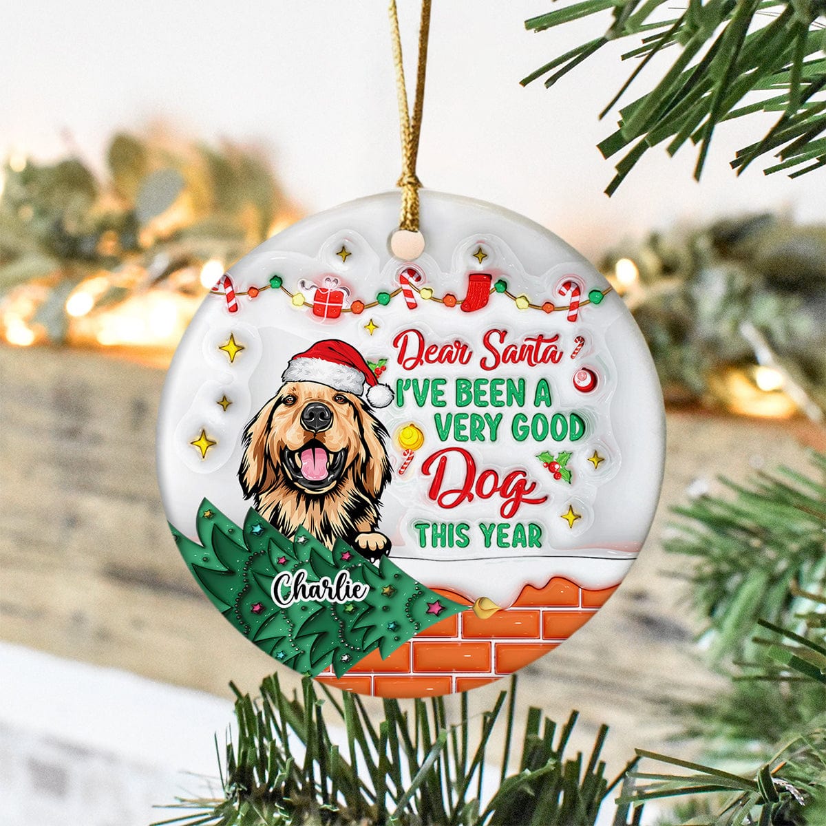 Custom popular Listing : Personalized Pet Christmas Ornament