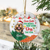 GeckoCustom On The Naughty List And I Regret Nothing Dog Personalized 3D Inflated Effect Printed Ornament N304 HA75 891508