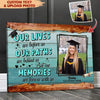 GeckoCustom Our Memories Are Forever With Us Graduation Canvas, Graduation Gift HN590 12 x 8 Inch