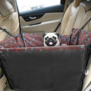 GeckoCustom Oxford Pet Dog Carrier Waterproof Pet Car Seat Pad Mat For Dogs Cats Foldable Dog Seat Bag Basket Pet Travel Accessories Hammock
