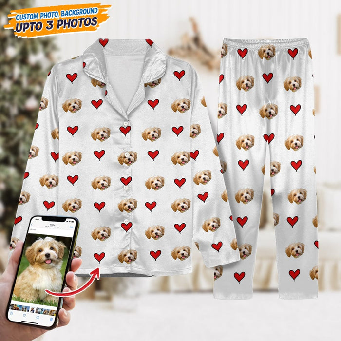 GeckoCustom Pajamas Custom Dog Cat Photo With Icon Decoration N369 888798