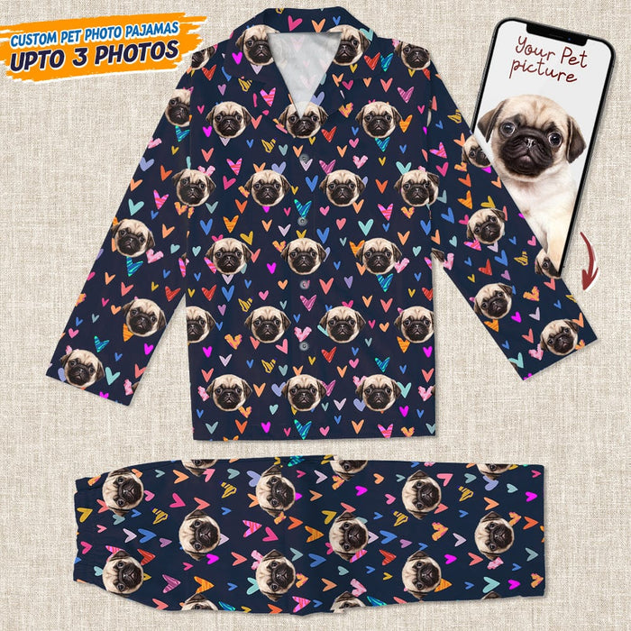 GeckoCustom Pajamas Custom Photo Dog Cat And Face N369 888717