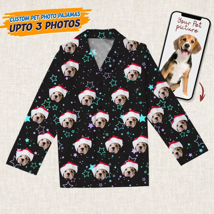 GeckoCustom Pajamas Custom Photo Dog Cat And Face N369 888717 For Adult / Only Shirt / S