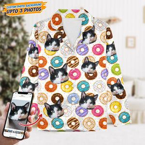 GeckoCustom Pajamas Custom Photo Tie Dye Background For Dog Cat Lovers N369 888810