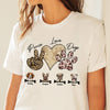 GeckoCustom Peace, Love And Dogs Shirt Personalized Gift N304 889769