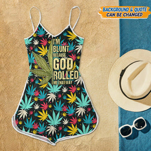 GeckoCustom Personalized 3D Weed Romper N304 889377