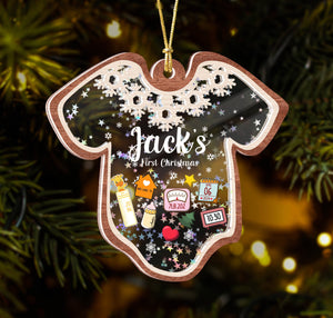 GeckoCustom Personalized Baby's First Christmas Shaker Ornament Christmas Gift HO82 893194