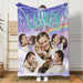 GeckoCustom Personalized Blanket Custom Photo And Name With Design Vintage Style N369 889950