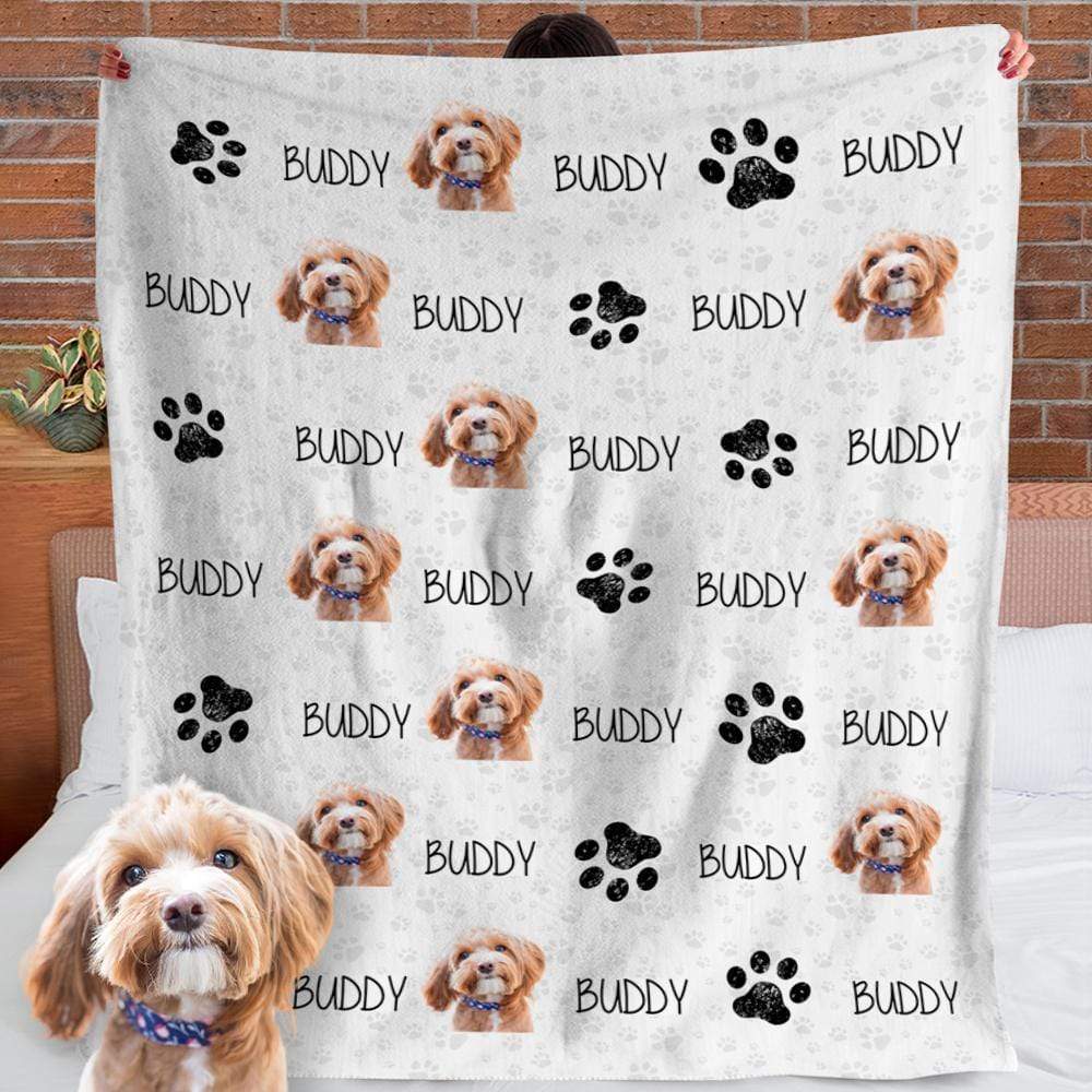 Customize blanket with dog hotsell