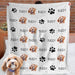GeckoCustom Personalized Blanket Dog Lover Upload Photos And Custom Names N369 54298 888545 VPL Cozy Plush Fleece Blanket 60x80