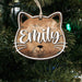 GeckoCustom Personalized Cat And Name For Cat Lovers Wood Ornament N304 889612
