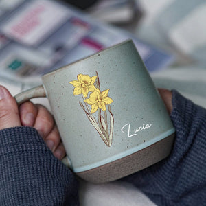 GeckoCustom Personalized Christmas Gift Name With Floral Unique Printed Pottery Mug For Bestie, Family LM32 891941