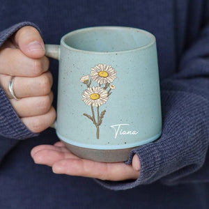 GeckoCustom Personalized Christmas Gift Name With Floral Unique Printed Pottery Mug For Bestie, Family LM32 891941