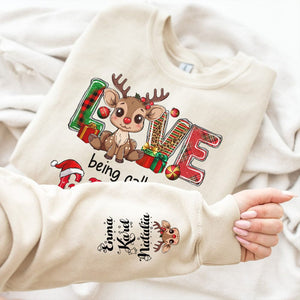 GeckoCustom Personalized Christmas Reindeer Grandma Sweatshirt HO82 893158