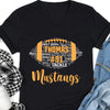 GeckoCustom Personalized Custom Football Shirts C491 Women V-neck / V Black / S