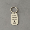 GeckoCustom Personalized Custom Keychain, Dog Lover Gift, You Left Paw Prints On My Heart