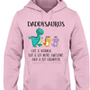 GeckoCustom Personalized Custom T Shirt, Gift For Dad, Fathers Day Gift, Papasaurus Pullover Hoodie / Sport Grey Colour / S